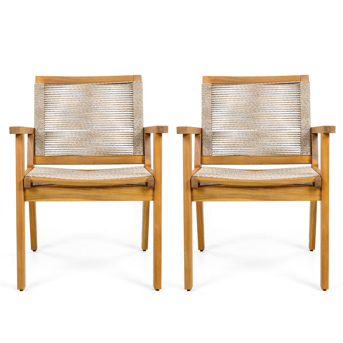 Outdoor Rope Dining Chair (Set of 2)