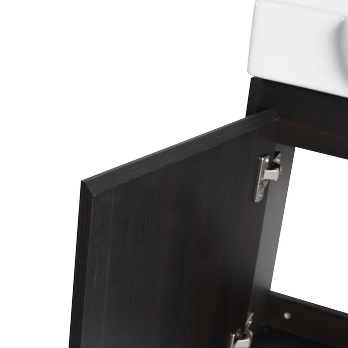 Wall Mounted Bathroom Vanity With Sink, Soft Close Door