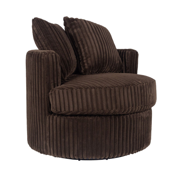 Swivel Upholstered Accent Chair For Living Room