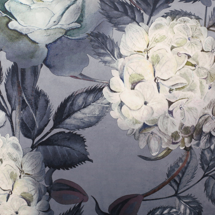 Hazel - Large Square Pouf With Flower Print