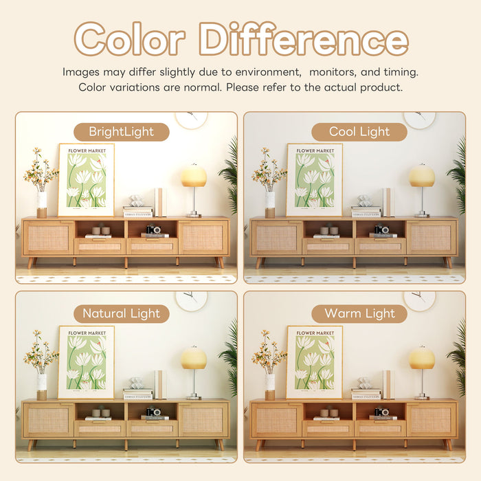 TV Stand, Media Console With Cable Management