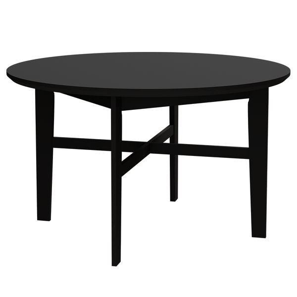 Midland - 32" Coffee Table With Solid Wood Legs - Black