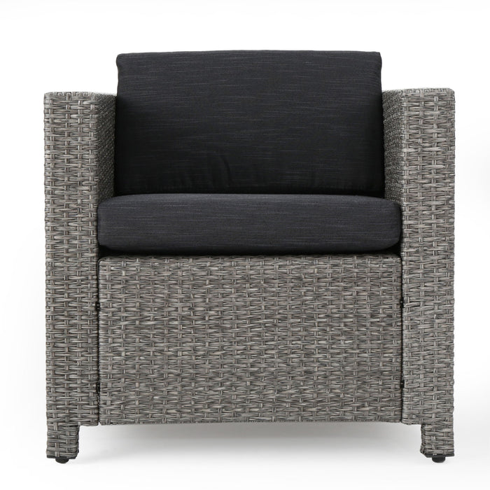 Stylish Outdoor Club Chair With Weather Resistant Cushions