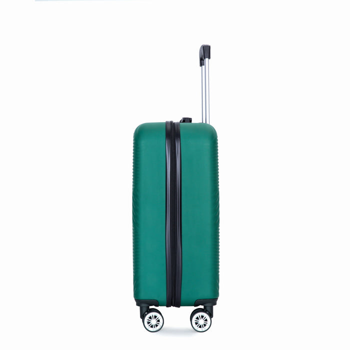 4 Piece Lightweight Suitcase, Makeup Box, Aircraft Wheels