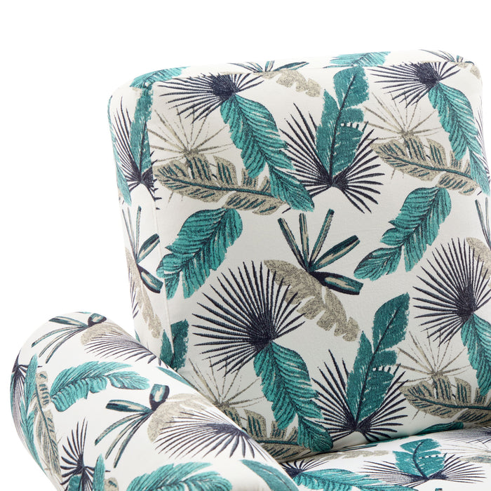 Manual Swivel Recliner Rocker Chair With Adjustable Backrest