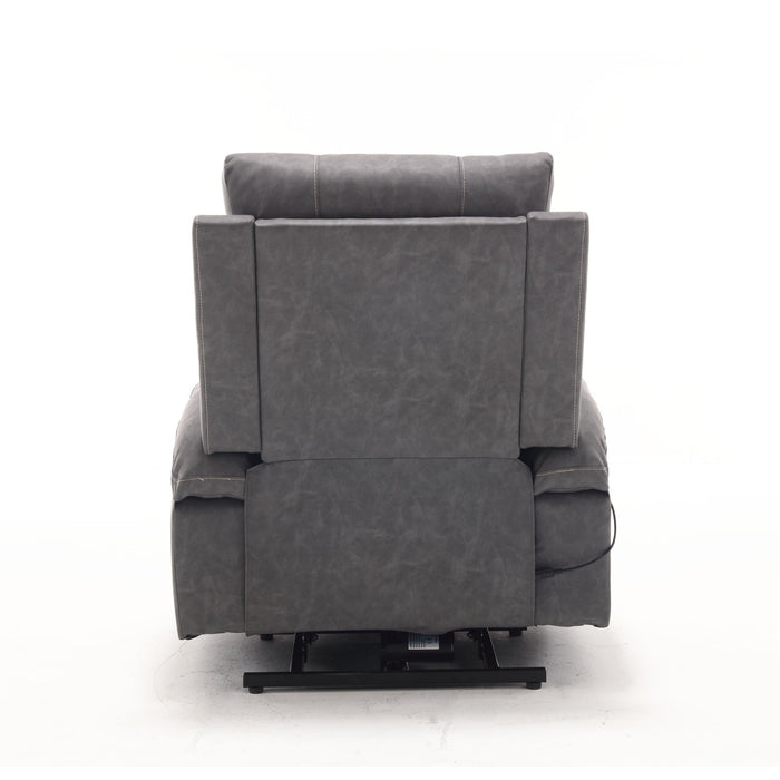 Cozy Electric Power Lift Recliner Chair Sofa For Elderly With Vibration Massage And Lumbar Heat