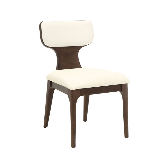 Koen - Side Chair (Set of 2) - Beige / Brown Oak