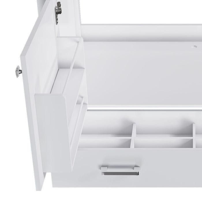 Bathroom Vanity & Storage - White