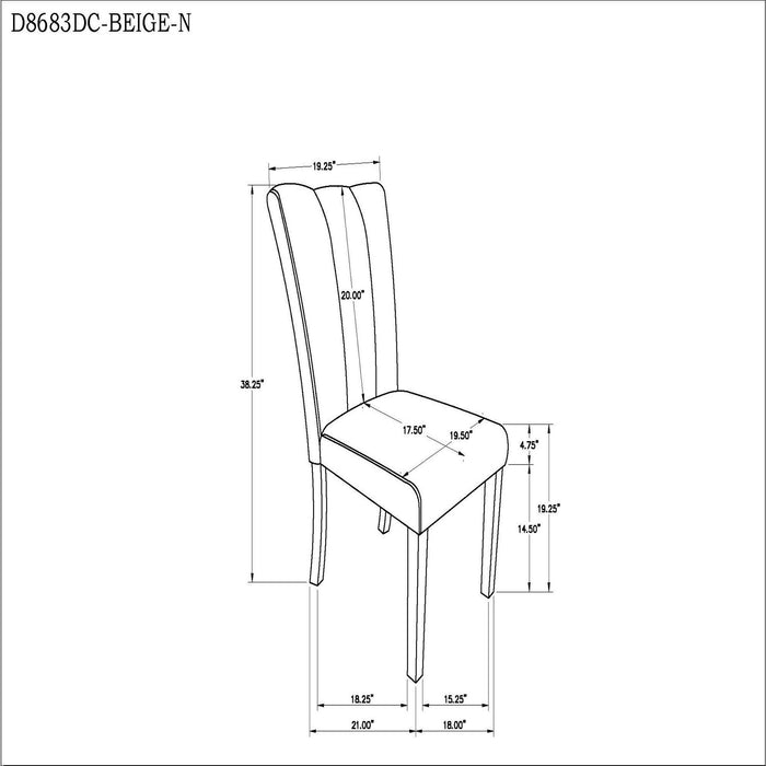 Sheena - 5 Pieces Dining Table Set With Chairs