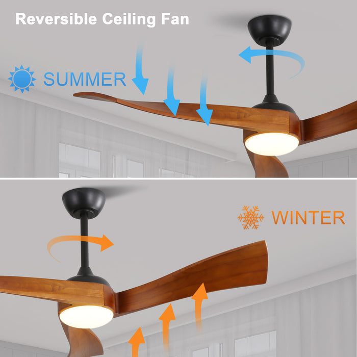 Ceiling Fan With Reversible DС Motor - Black