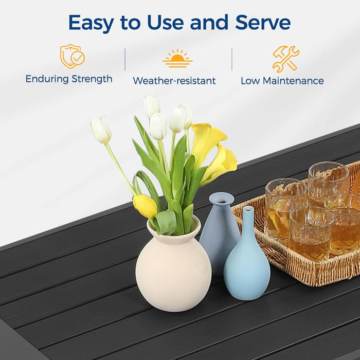 Modern Rectangle Outdoor Coffee Table