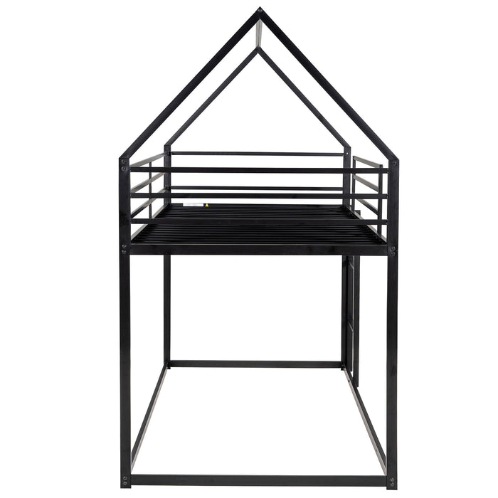 House Bunk Bed With Built In Ladder