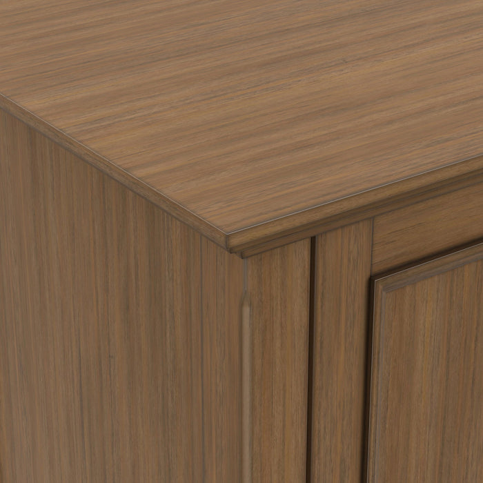Amherst - Wide TV Media Stand - Rustic Natural Aged Brown