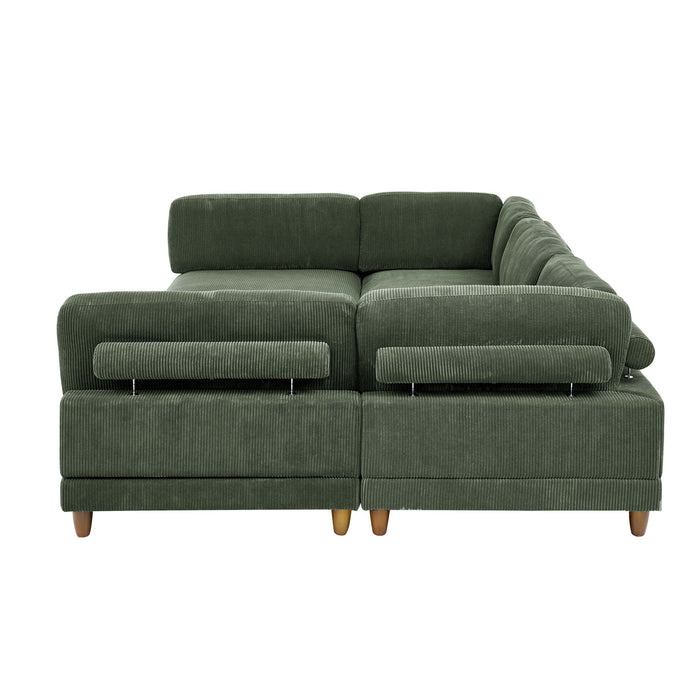 Modern Modular Sectional With Adjustable Back Support