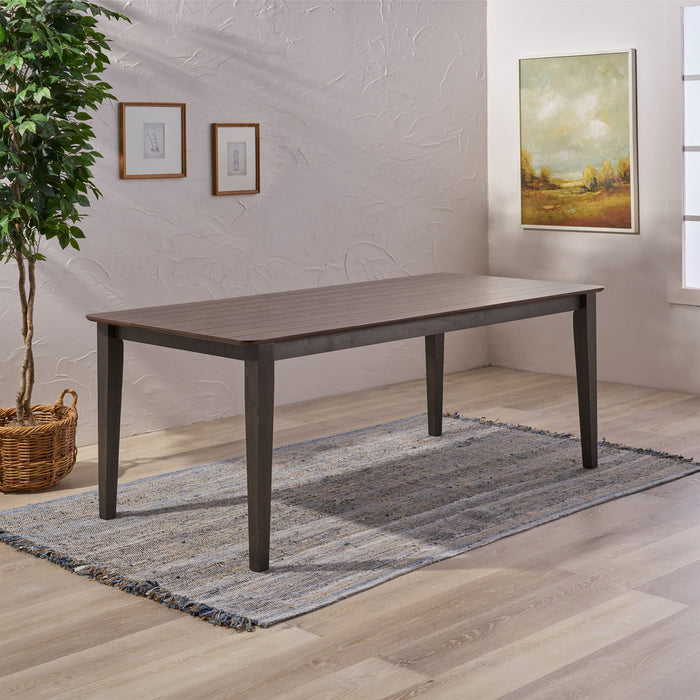 Farmhouse Charm Dining Table With Square Leg