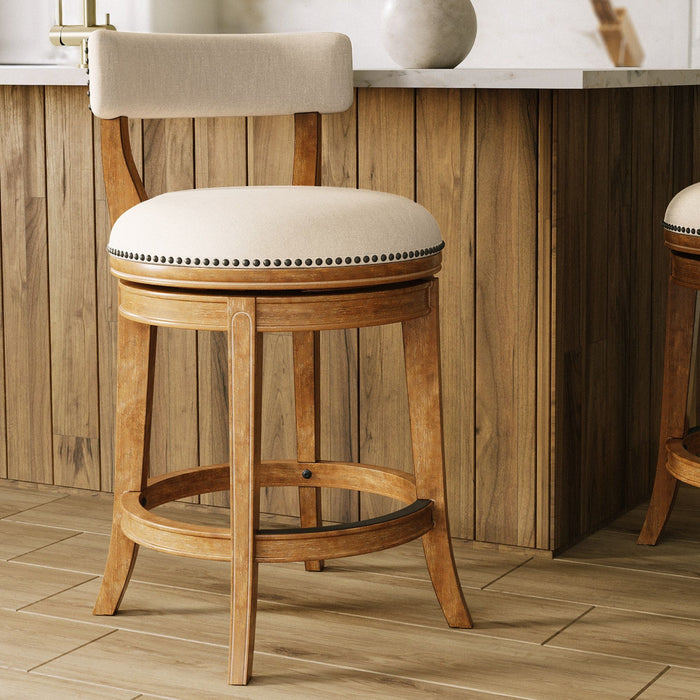 Stool & Upholstered Seat And Back