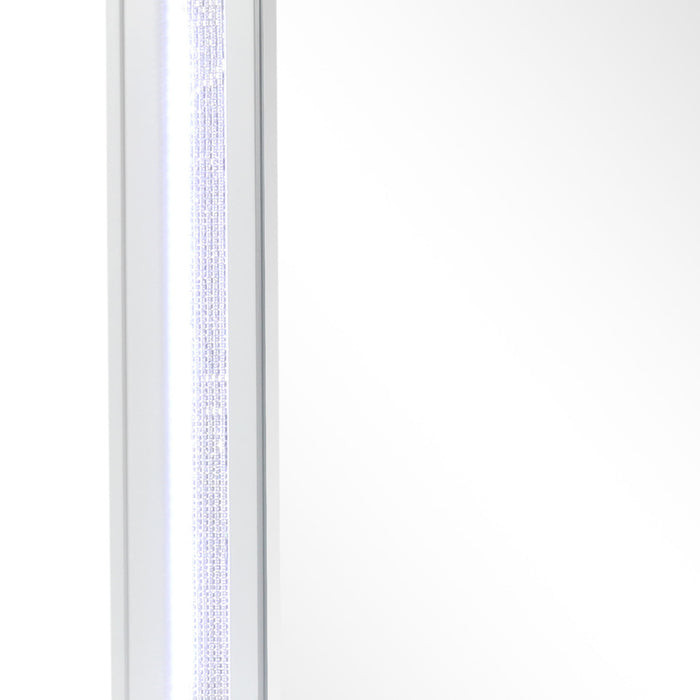 Abigale - Mirror For Dresser Top Made With LED (Includes Only Mirror) - White