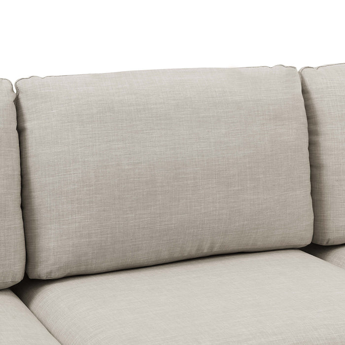 Upholstered Modular Sectional With Tall Legs
