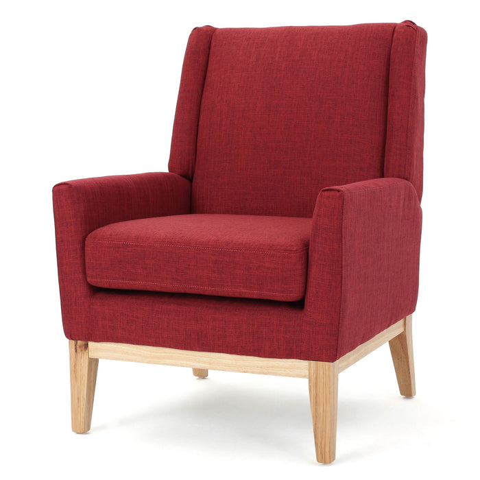 Modern Accent Chair With Padded Cushion Seat