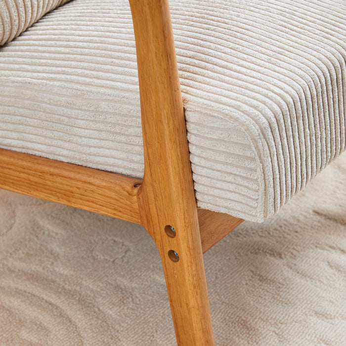 Accent Arm Chair With Pillow Upholstered