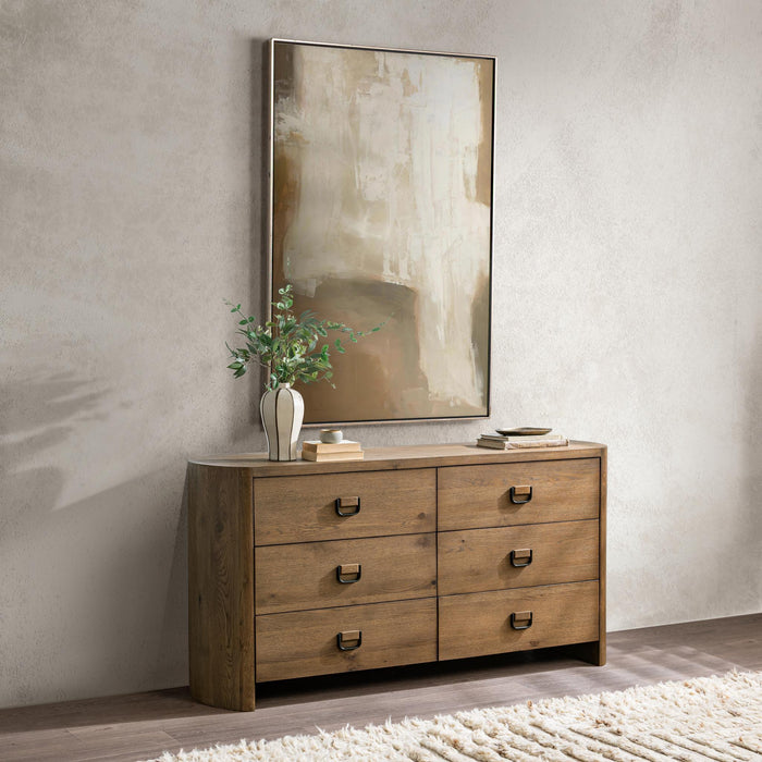Kyrie - 6 Drawer Dresser - Tawny Brown