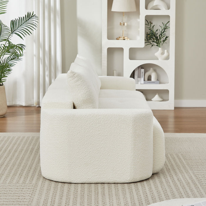 3 Seater With Thickened Armrests Sofa For Living Room