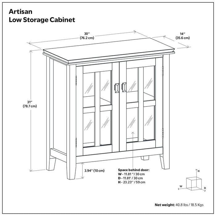 Artisan - Handcrafted Low Storage Cabinet
