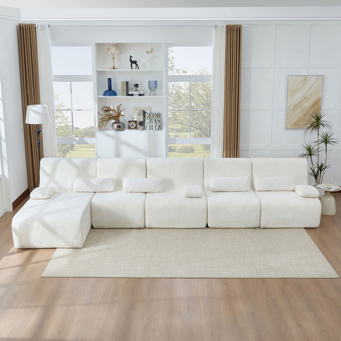 Oversized Sectional Sofa, Living Room Seating With Modular Design