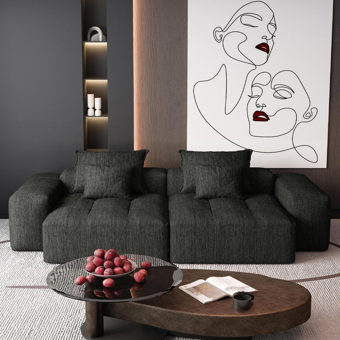 Modern Oversized Diy Combination, Modular Sectional Sofa With Pillows