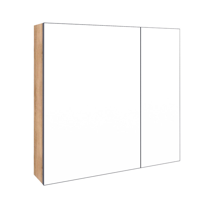 29.63" Wall Mounted Cabinet With Adjustable Shelves Storage Cabinet For Bathroom - Imitative Oak