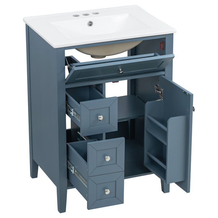 Bathroom Vanity With Sink, Soft Closing Cabinet