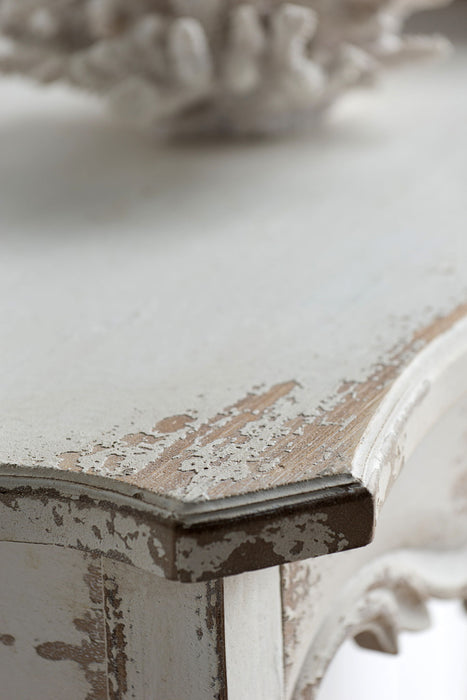 Slimline wash Console Table, For Hallway Living Room Bedroom - White Washed