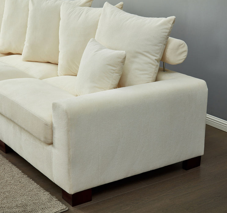 5 Seater Oversized Convertible L & U Shaped Couch