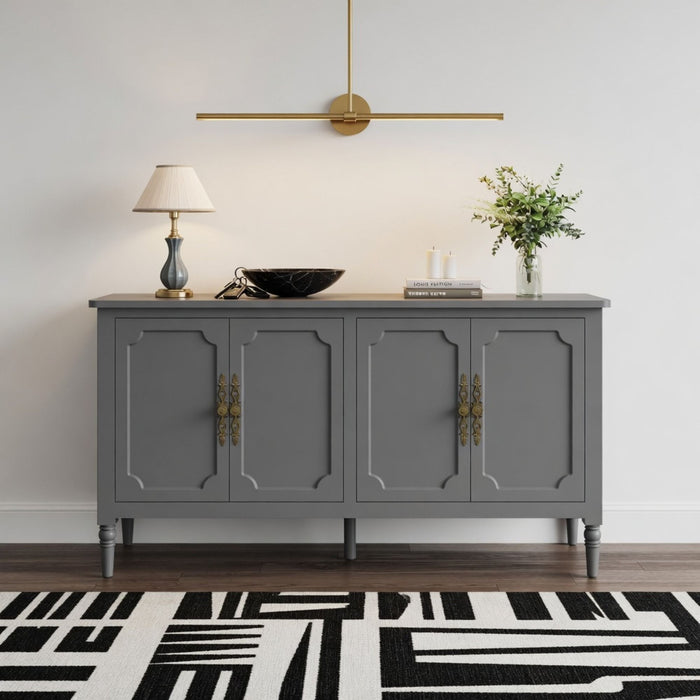 Vintage Buffet Cabinet With Adjustable Shelves
