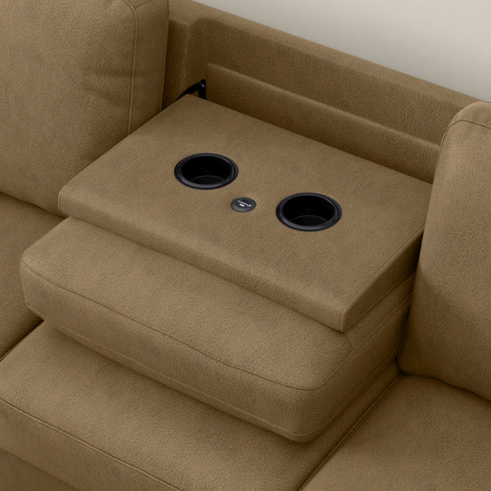 Dawson - Reconfigurable Chaise Sectional - Mocha