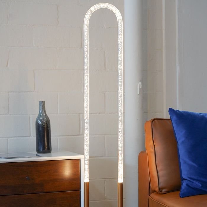 Zeon - LED Floor Lamp, 110 - 120V - Bronze