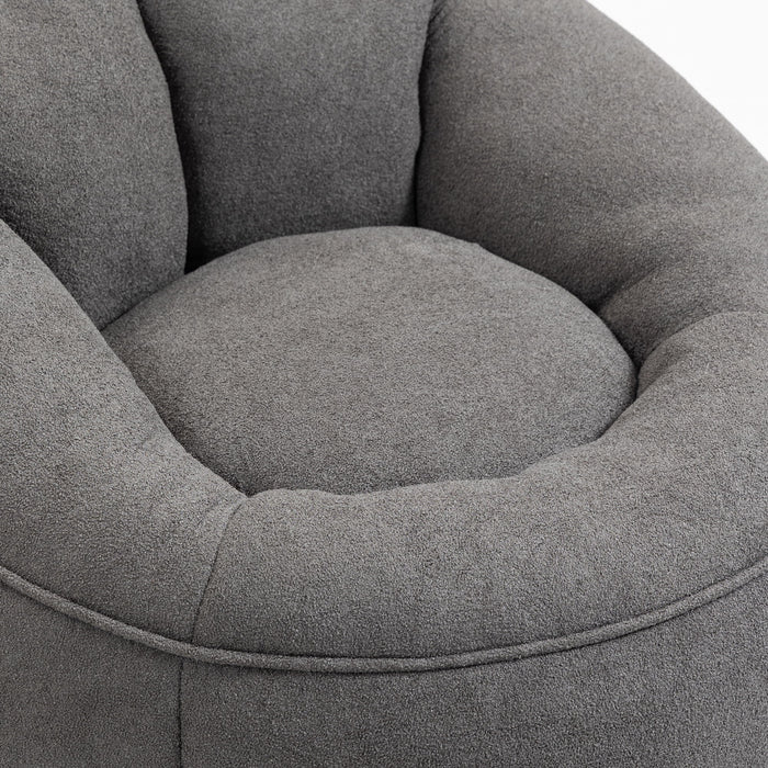 Bedding Bean Bag Sofa Chair High Pressure Foam With Footrest