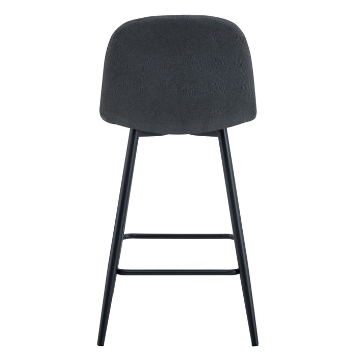 Modern Bar Chair Rounded Backrest (Set of 2)