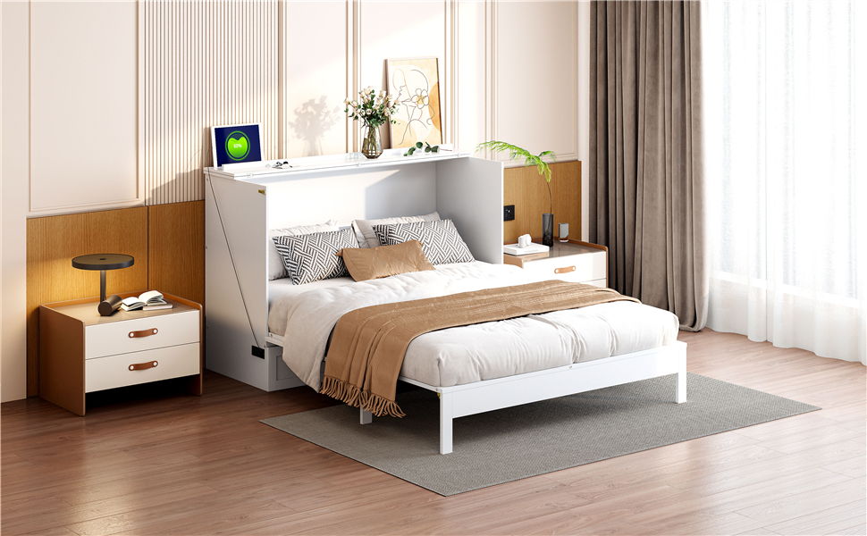 Murphy Bed With Large Drawers