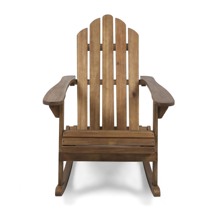 Echoes - Outdoor Acacia Wood Adirondack Rocking Chair