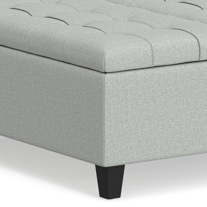 Harrison - Coffee Table Storage Ottoman Lift Top - Stone Gray
