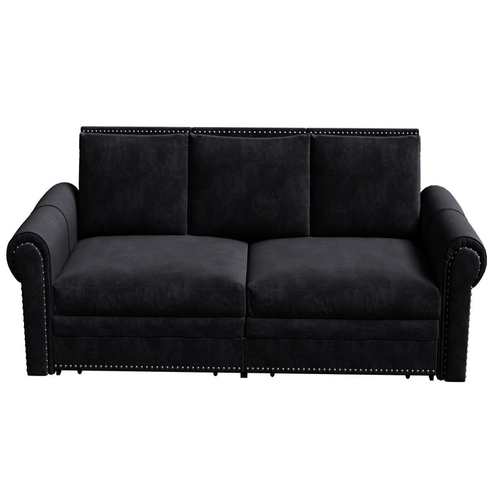 Chesterfield Sofa & Pull Out Bed