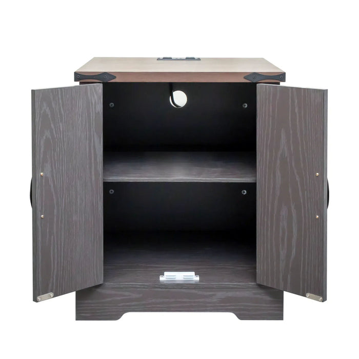 Nightstand With Adjustable Shelf
