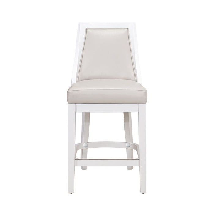 Modern Swivel Stool With Tall Back