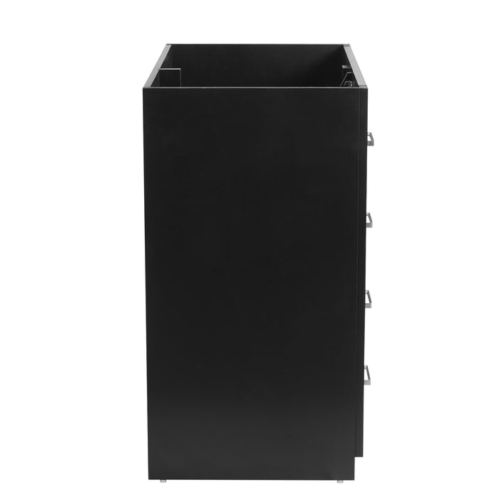 Retro Style Bathroom Vanity With 3 Drawers & Soft-Closing Doors