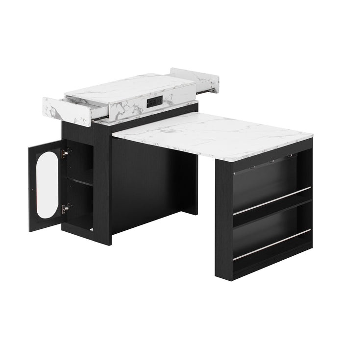 Extendable Dining Table With Folding Top
