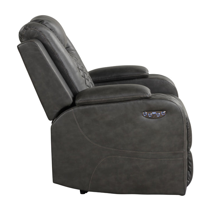 Benz - LED & Power Recliner With Adjustable Headrests And Ambient LED Lighting