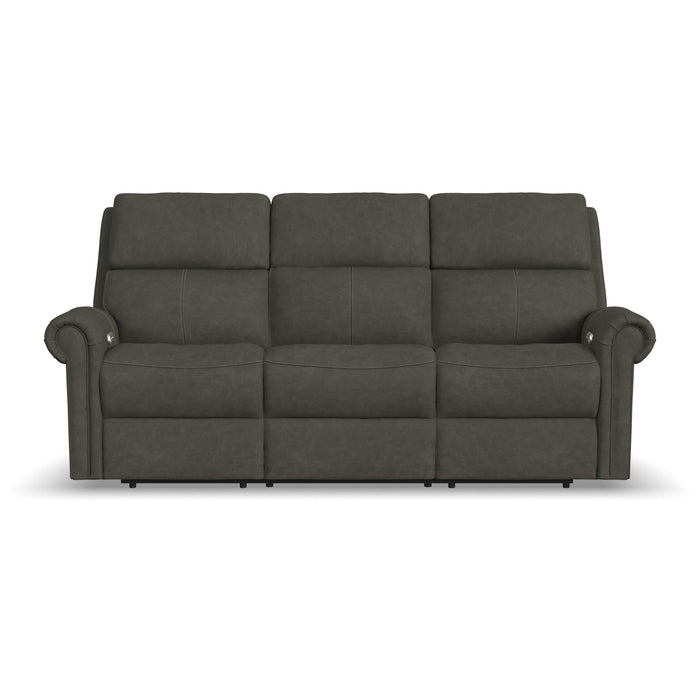 Bernard - Power Reclining Sofa With Console, Power Headrest, & Lumbar
