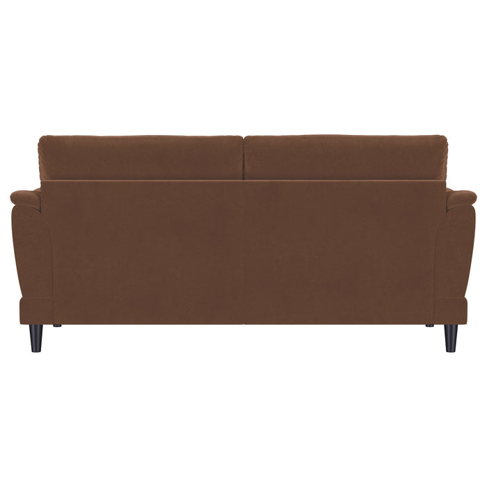 Dania - Sofa With Tufted Arms - Rust