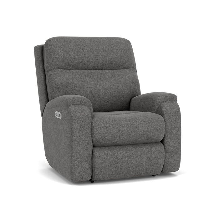 Penn - Transitional Fabric Power Rocking Recliner With Power Headrest & Lumbar
